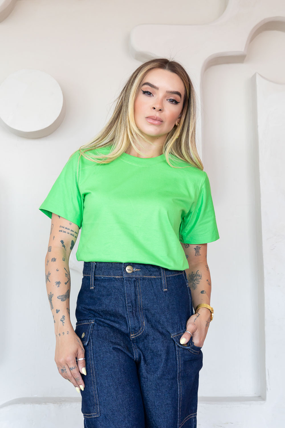 Tshirt Lisa Verde Folha